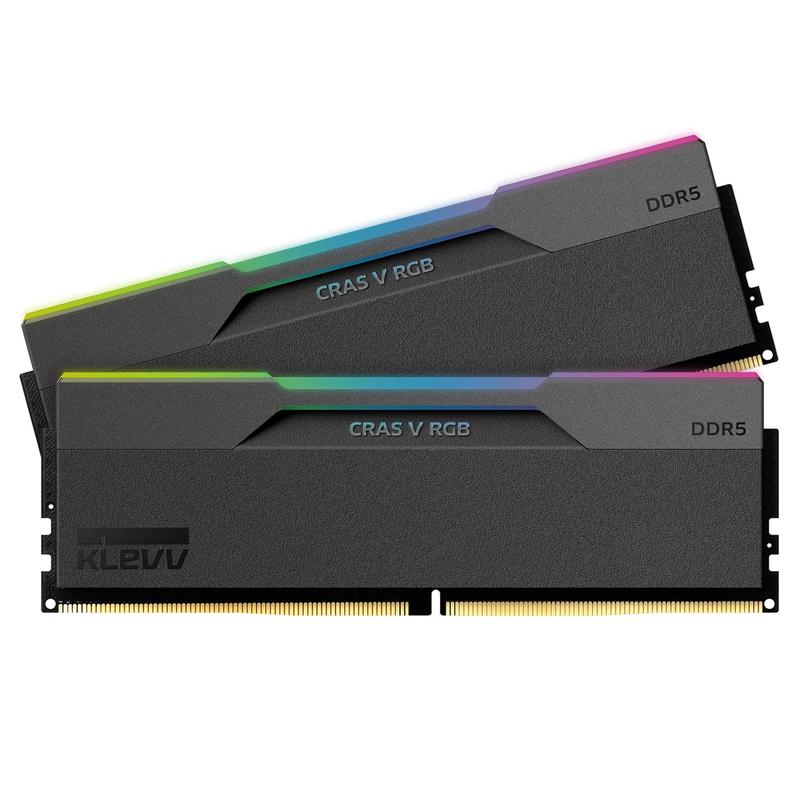 Memória RAM KLEVV CRAS V RGB DDR5 32GB (2x16GB) 6400MHz - Memória